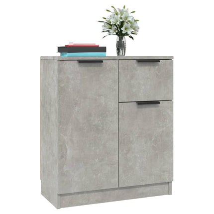Skänk 2 st betonggrå 60x30x70 cm konstruerat trä