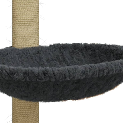 Klösträd med klöspelare sisal mörkgrå 74 cm