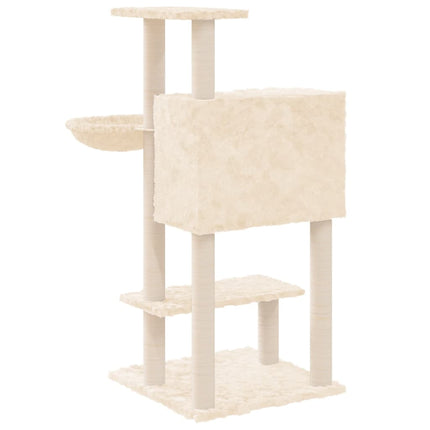 Katträd med klöspelare sisal gräddvit 142 cm