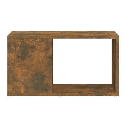 Tv-bänk rökfärgad ek 60x24x32cm konstruerat trä