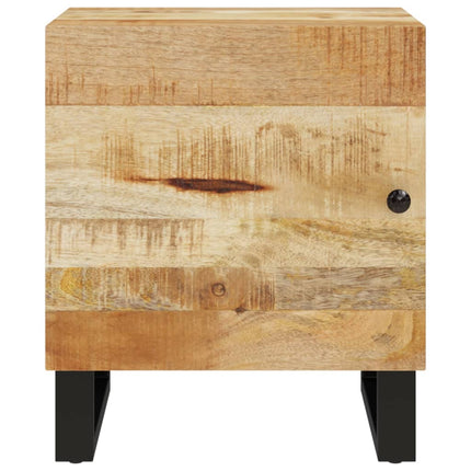 Nattduksbord 2 st 40x33x46 cm massivt mangoträ