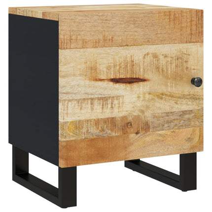 Nattduksbord 2 st 40x33x46 cm massivt mangoträ