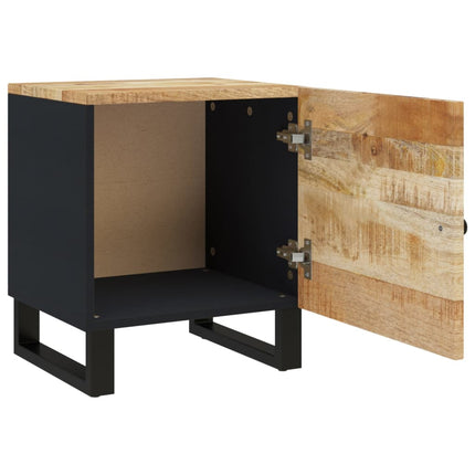 Nattduksbord 2 st 40x33x46 cm massivt mangoträ