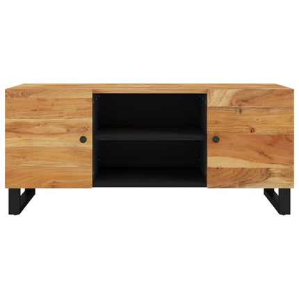 Tv-bänk 105x33x46 cm massivt akaciaträ