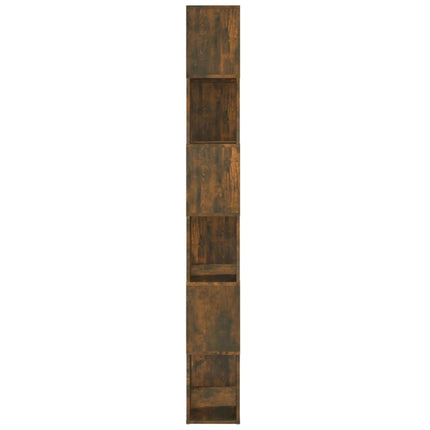 Bokskåp/rumsavdelare Rökfärgad ek 60x24x186 cm