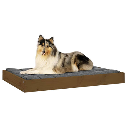 Hundbädd honungsbrun 91,5x64x9 massiv furu