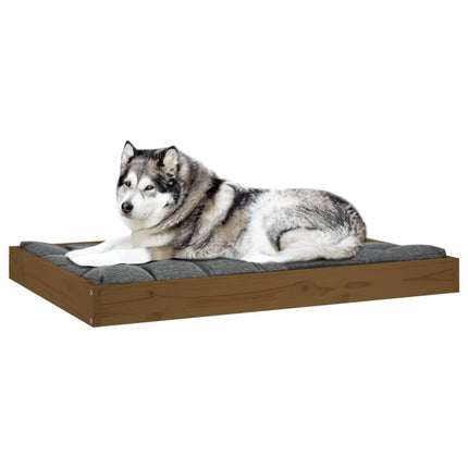 Hundbädd honungsbrun 101,5x74x9 massiv furu