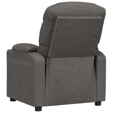 Reclinerfåtölj mörkgrå tyg
