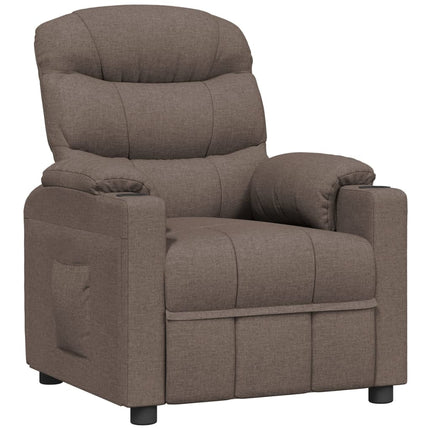 Reclinerfåtölj taupe tyg