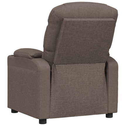 Reclinerfåtölj taupe tyg