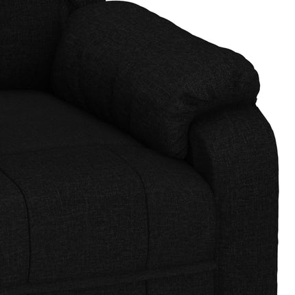 Reclinerfåtölj svart tyg