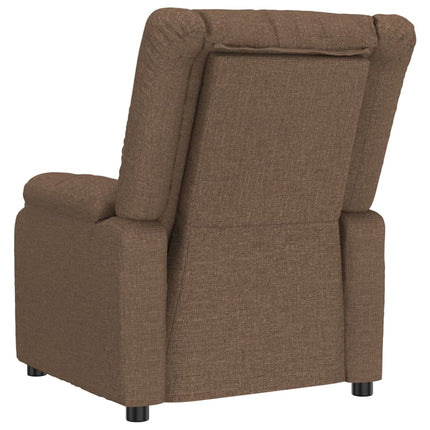 Reclinerfåtölj brun tyg
