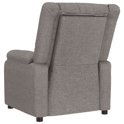 Reclinerfåtölj taupe tyg
