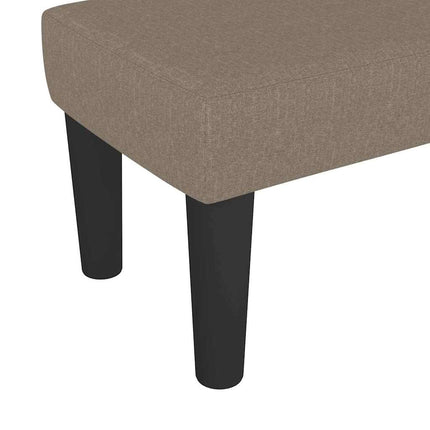 Bänk taupe 70x30x30 cm tyg