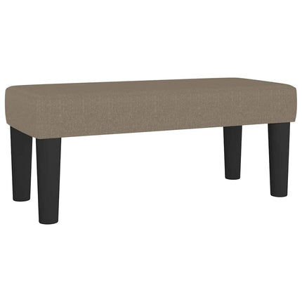 Bänk taupe 70x30x30 cm tyg