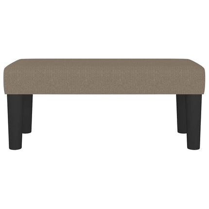 Bänk taupe 70x30x30 cm tyg