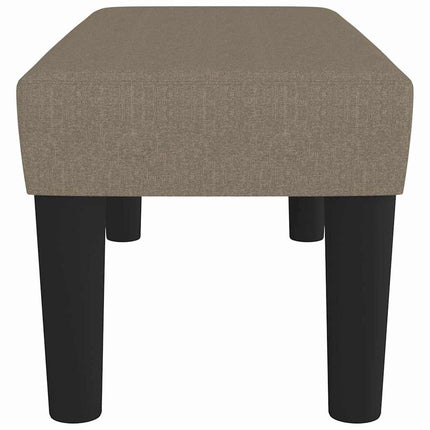 Bänk taupe 70x30x30 cm tyg
