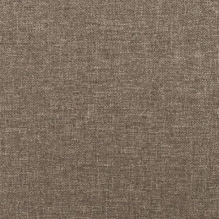 Bänk taupe 100x30x30 cm tyg