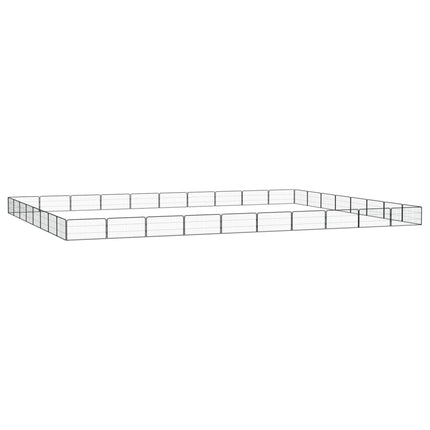 Hundbur 36 paneler svart 100x50 cm pulverlackerat stål