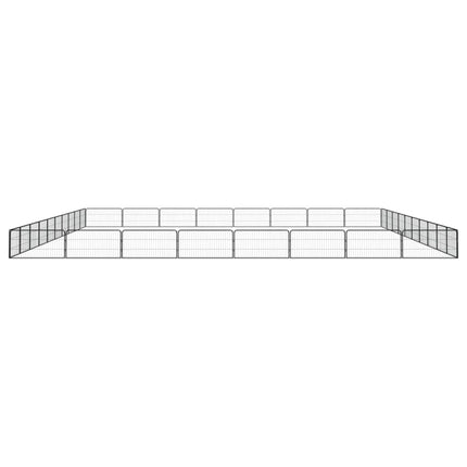 Hundbur 36 paneler svart 100x50 cm pulverlackerat stål