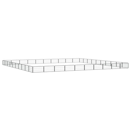 Hundbur 40 paneler svart 100x50 cm pulverlackerat stål