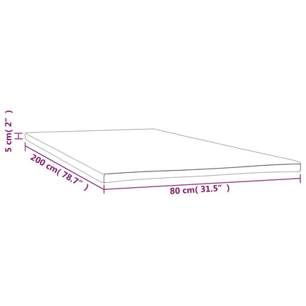 Madrasskydd 80x200x5 cm