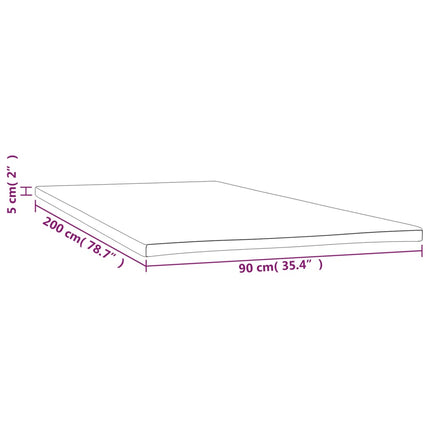 Madrasskydd 90x200x5 cm