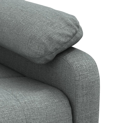 Reclinerfåtölj mörkgrå tyg