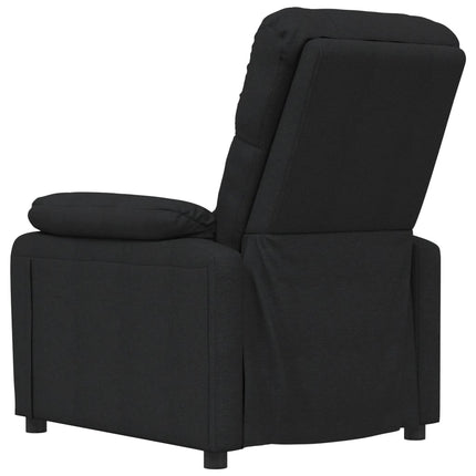 Massagefåtölj svart tyg