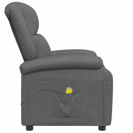 Massagefåtölj antracit konstläder