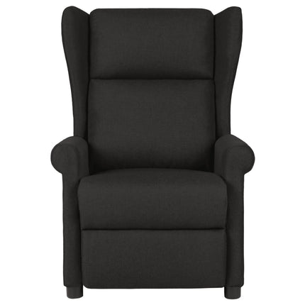 Massagefåtölj svart tyg