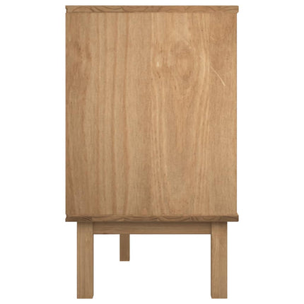 Byrå OTTA brun&vit 111x43x73,5 cm massiv furu