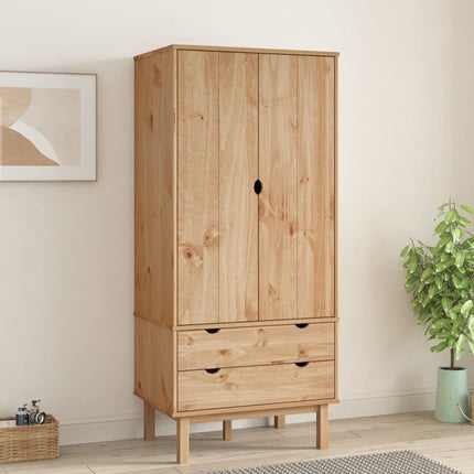 Garderob OTTA 76,5x53x172 cm massiv furu