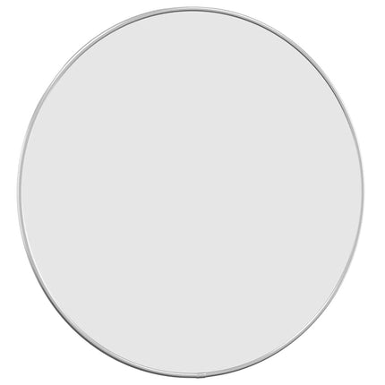 Väggspegel silver Ø 50 cm rund