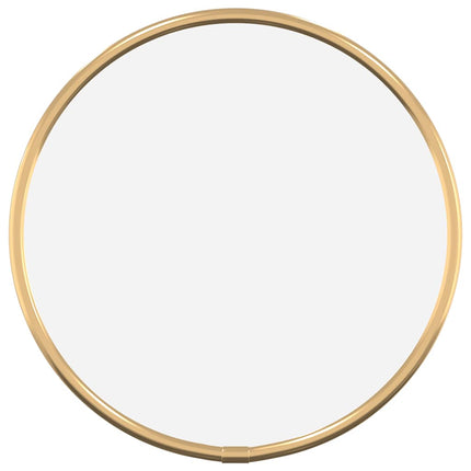 Väggspegel guld Ø 20 cm rund