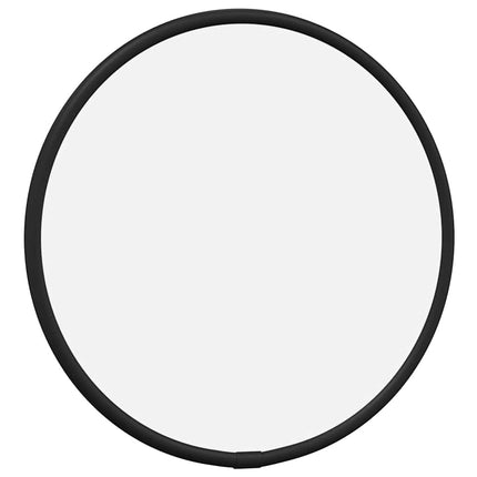 Väggspegel svart Ø 20 cm rund