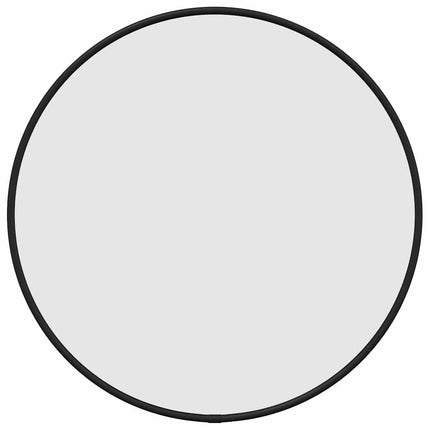 Väggspegel svart Ø 40 cm rund