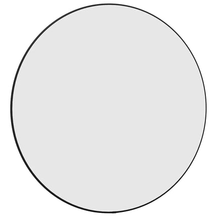 Väggspegel svart Ø 60 cm rund