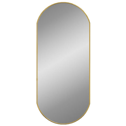 Väggspegel guld 80x35 cm oval
