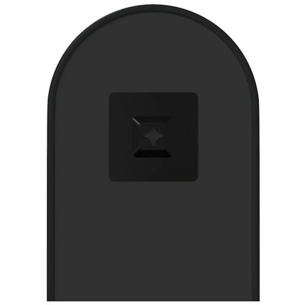 Väggspegel svart 40x15 cm oval
