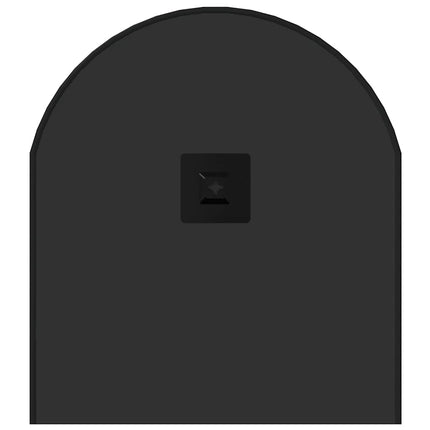 Väggspegel svart 80x35 cm oval