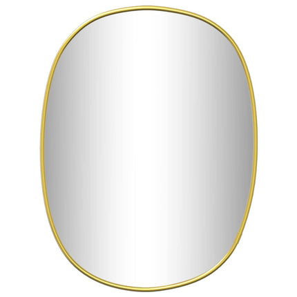 Väggspegel guld 40x30 cm