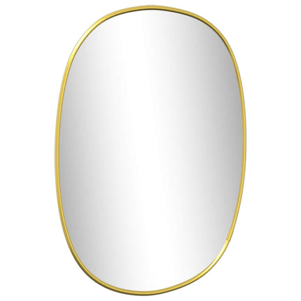 Väggspegel guld 40x30 cm