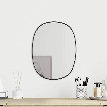 Väggspegel svart 40x30 cm
