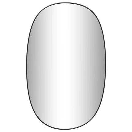 Väggspegel svart 70x45 cm