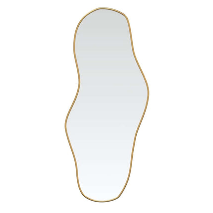 Väggspegel guld 100x45 cm