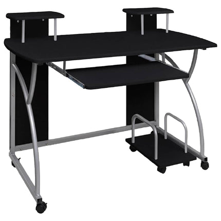 Datorbord svart 110x52x88,5 cm konstruerat trä