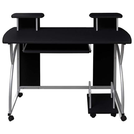Datorbord svart 110x52x88,5 cm konstruerat trä