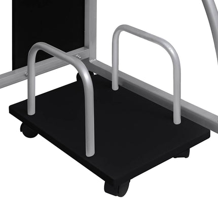Datorbord svart 110x52x88,5 cm konstruerat trä
