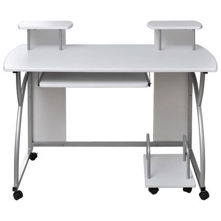Datorbord vit 110x52x88,5 cm konstruerat trä